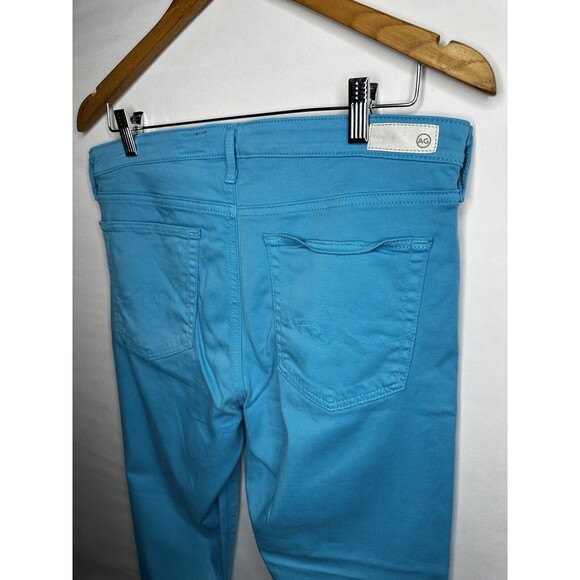 AG Adriano Goldschmied The Prima Crop Mid Rise Cigarette Crop Blue Pants size 31 - Picture 4 of 8